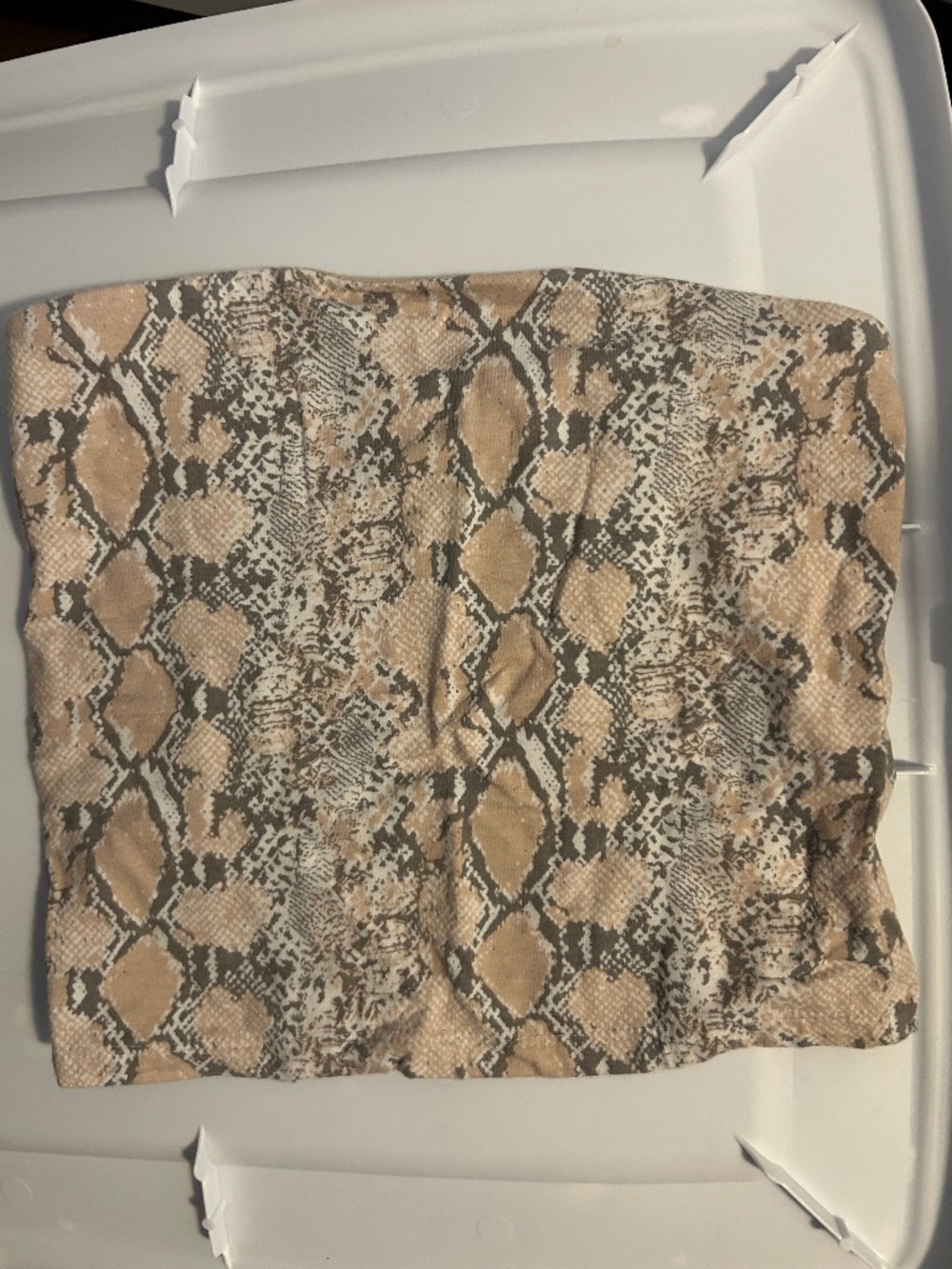 Garage crop tube top